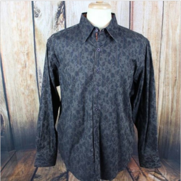 Robert Graham Men's Large Flip Cuff Long Sleeve - Picture 3 of 8